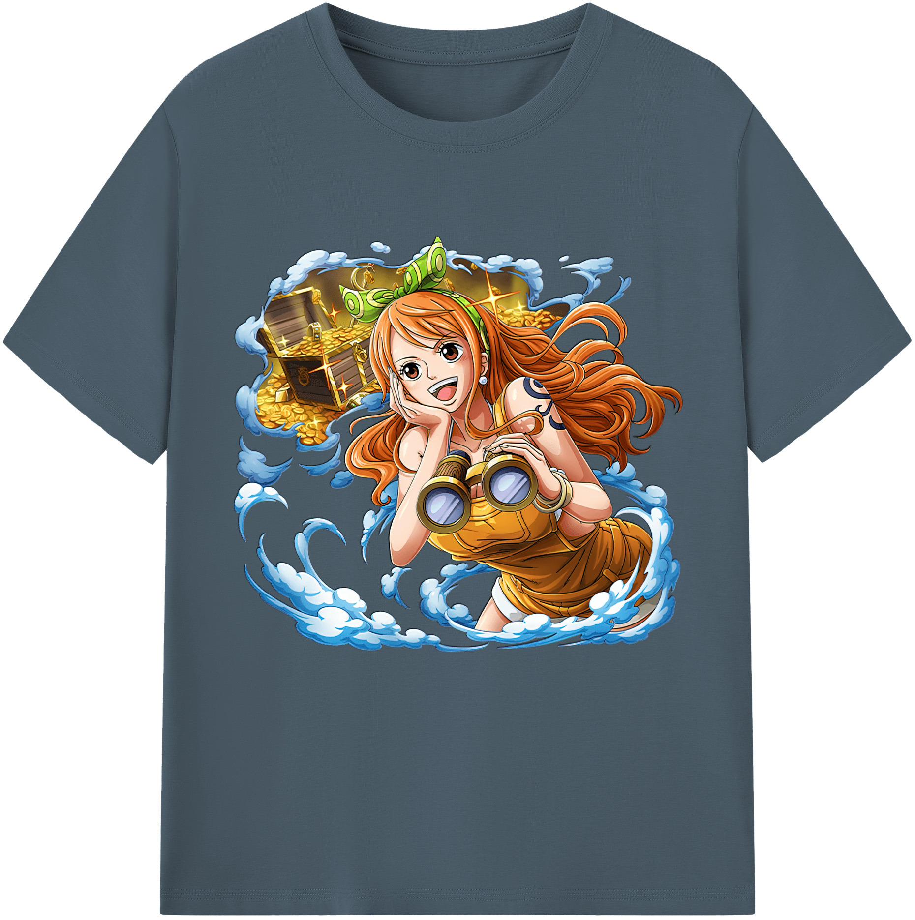 ワンピース ナミ ONE PIECE Nami 綿100％半袖Tシャツ（フロントプリント）